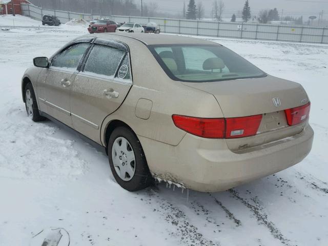 1HGCM56465A142476 - 2005 HONDA ACCORD LX GOLD photo 3