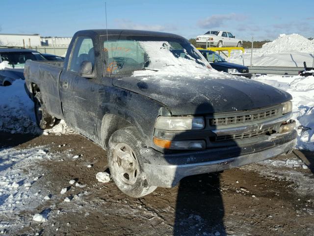 1GCEC14W01Z168123 - 2001 CHEVROLET SILVERADO BLACK photo 1