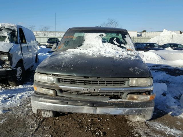 1GCEC14W01Z168123 - 2001 CHEVROLET SILVERADO BLACK photo 9