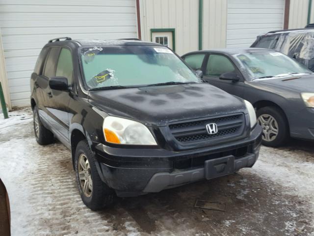 2HKYF18624H513985 - 2004 HONDA PILOT EXL BLACK photo 1