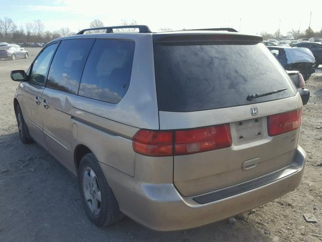 2HKRL1868YH563079 - 2000 HONDA ODYSSEY EX TAN photo 3