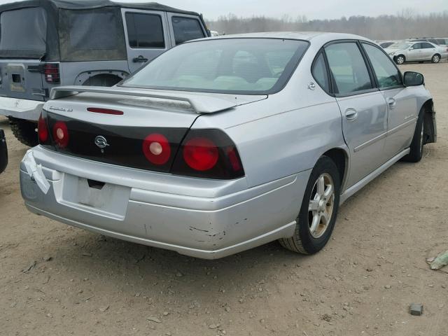 2G1WH52K949230798 - 2004 CHEVROLET IMPALA LS SILVER photo 4