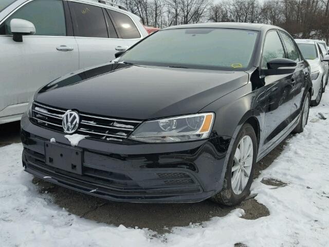 3VWLA7AJ3FM275262 - 2015 VOLKSWAGEN JETTA TDI BLACK photo 2