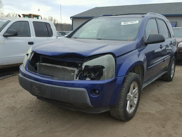 2CNDL73F656046444 - 2005 CHEVROLET EQUINOX LT BLUE photo 2