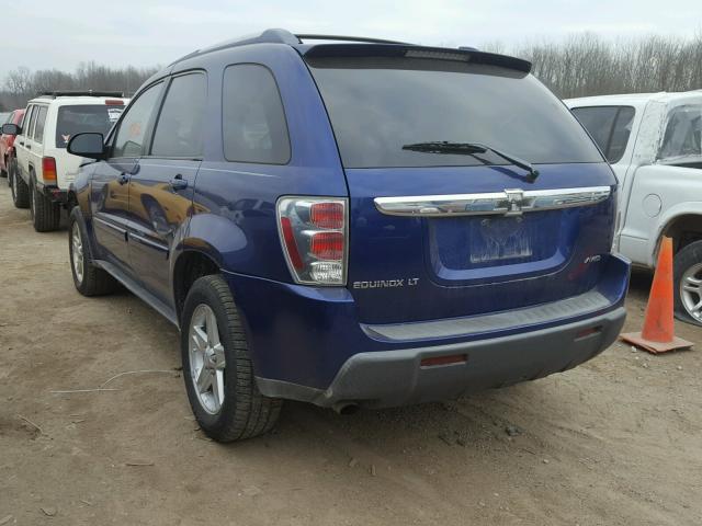 2CNDL73F656046444 - 2005 CHEVROLET EQUINOX LT BLUE photo 3