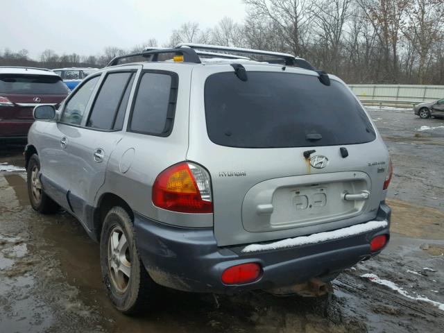 KM8SC73E44U609795 - 2004 HYUNDAI SANTA FE G GRAY photo 3