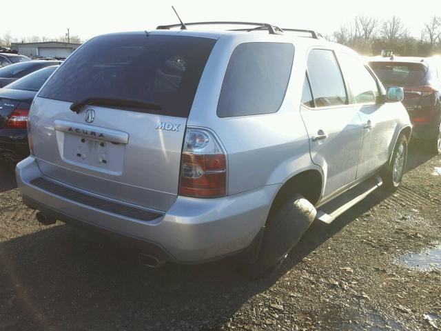 2HNYD189X4H527619 - 2004 ACURA MDX TOURIN SILVER photo 4