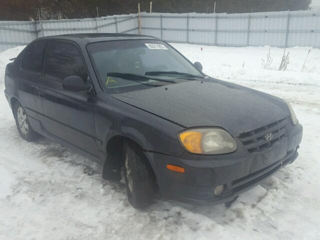 KMHCG35C46U355943 - 2006 HYUNDAI ACCENT GT GRAY photo 1