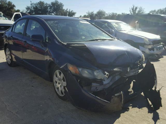 1HGFA16598L008125 - 2008 HONDA CIVIC LX BLUE photo 1