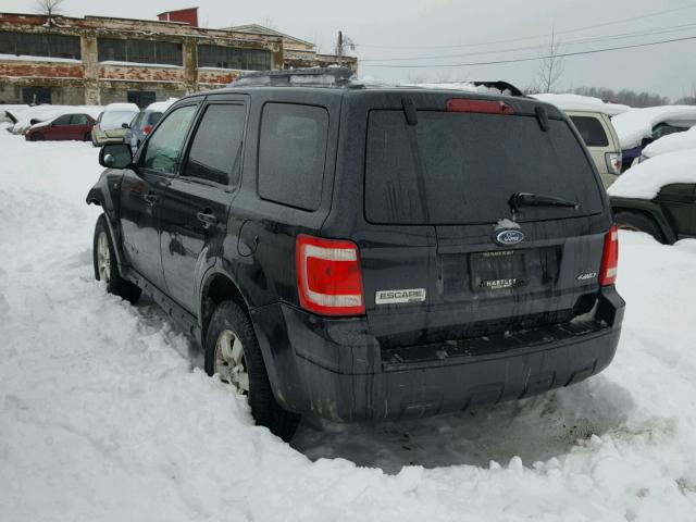 1FMCU94178KA66419 - 2008 FORD ESCAPE LIM BLACK photo 3