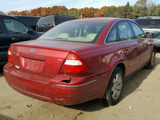1FAFP27156G145136 - 2006 FORD FIVE HUNDR RED photo 4