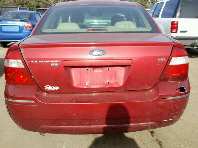 1FAFP27156G145136 - 2006 FORD FIVE HUNDR RED photo 9