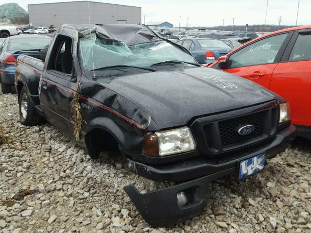 1FTYR10U14PB38127 - 2004 FORD RANGER BLACK photo 1