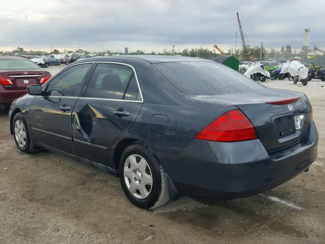 3HGCM56446G711389 - 2006 HONDA ACCORD LX GRAY photo 3