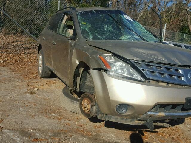 JN8AZ08W97W640447 - 2007 NISSAN MURANO SL GOLD photo 9