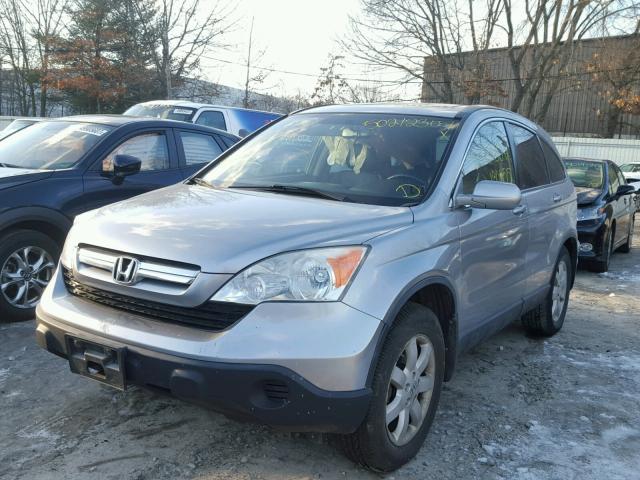 JHLRE48707C087704 - 2007 HONDA CR-V EXL SILVER photo 2