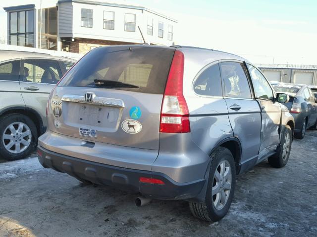 JHLRE48707C087704 - 2007 HONDA CR-V EXL SILVER photo 4