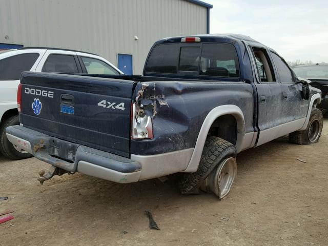 1B7HG48N92S585013 - 2002 DODGE DAKOTA QUA TWO TONE photo 4