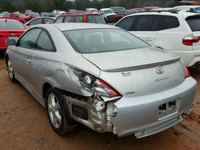 4T1CE38P44U820075 - 2004 TOYOTA CAMRY SOLA SILVER photo 3