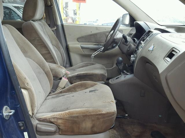 KM8JN12D48U810503 - 2008 HYUNDAI TUCSON SE BLUE photo 5