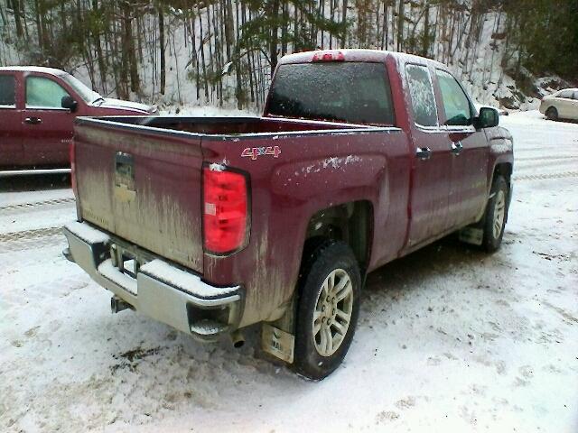 1GCVKREC8EZ323156 - 2014 CHEVROLET SILVERADO BURGUNDY photo 4