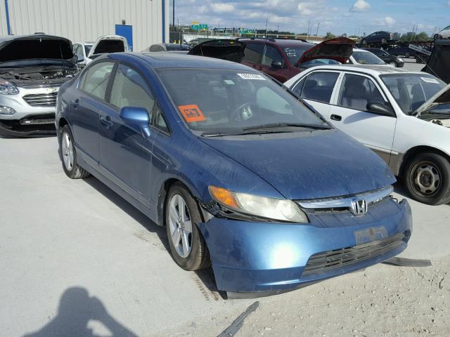1HGFA16808L076128 - 2008 HONDA CIVIC EX BLUE photo 1