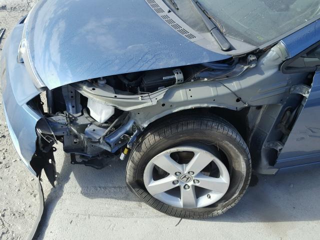 1HGFA16808L076128 - 2008 HONDA CIVIC EX BLUE photo 9