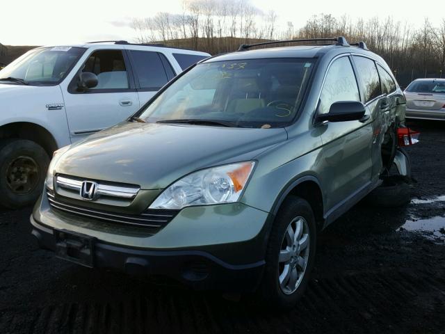 JHLRE48568C026969 - 2008 HONDA CR-V EX GREEN photo 2