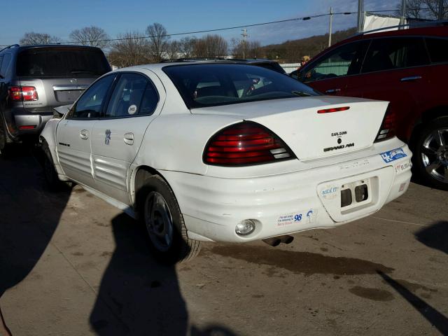 1G2NE52T3YM886304 - 2000 PONTIAC GRAND AM S 白色 照片 3