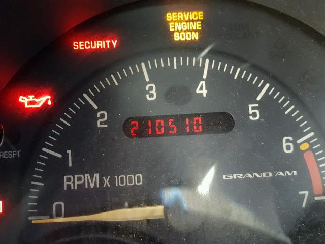 1G2NE52T3YM886304 - 2000 PONTIAC GRAND AM S 白色 照片 8