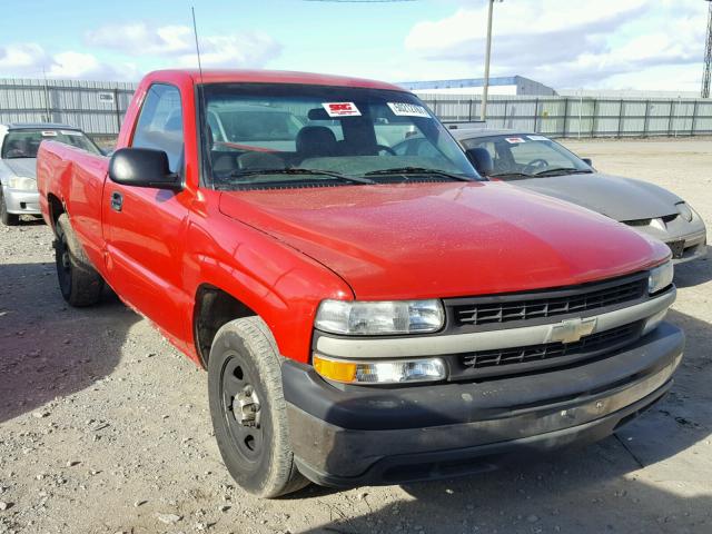 1GCEC14WX2Z168020 - 2002 CHEVROLET SILVERADO RED photo 1