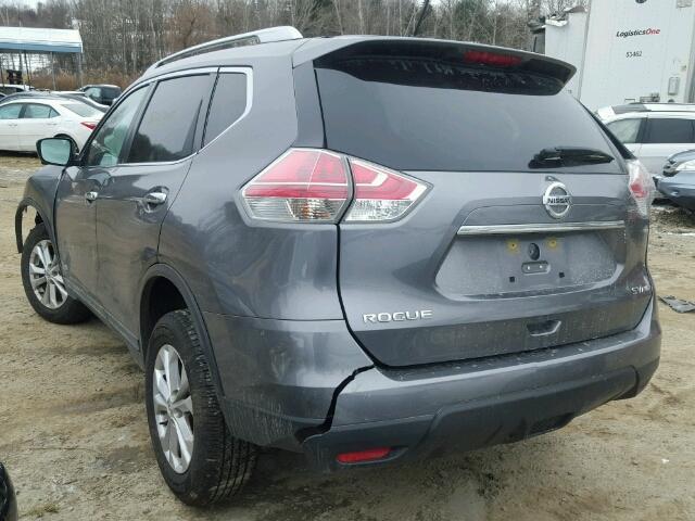 KNMAT2MV2GP732726 - 2016 NISSAN ROGUE S GRAY photo 3