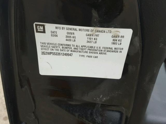 2G2WP552261249947 - 2006 PONTIAC GRAND PRIX Qara foto 10