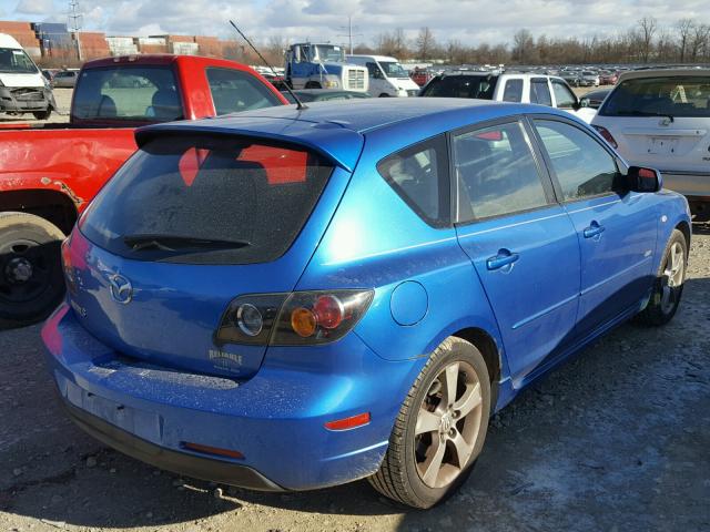 JM1BK343961476713 - 2006 MAZDA 3 HATCHBAC BLUE photo 4