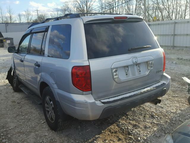 5FNYF18695B066359 - 2005 HONDA PILOT EXL SILVER photo 3