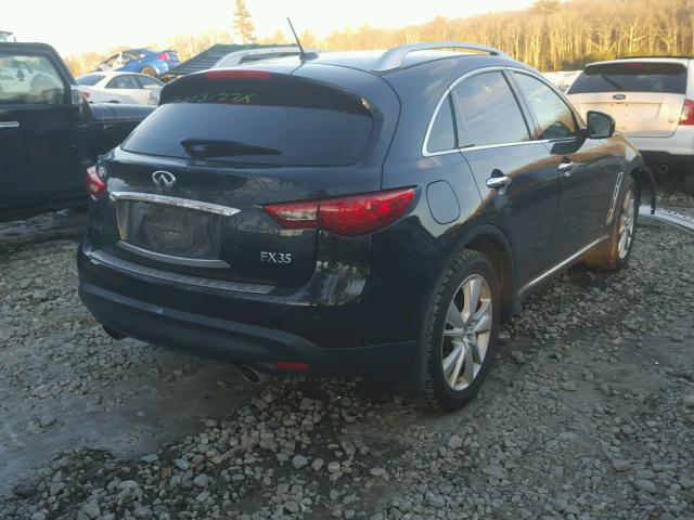 JN8AS1MW5CM151257 - 2012 INFINITI FX35 BLACK photo 4