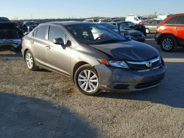 19XFB2F98CE041087 - 2012 HONDA CIVIC EXL GRAY photo 1