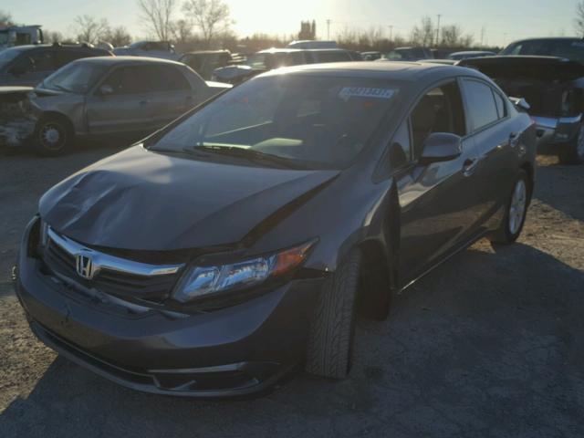 19XFB2F98CE041087 - 2012 HONDA CIVIC EXL GRAY photo 2
