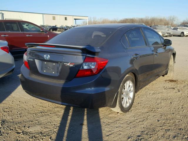 19XFB2F98CE041087 - 2012 HONDA CIVIC EXL GRAY photo 4