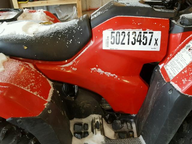 1HFTE4409E4004330 - 2014 HONDA TRX500 FM RED photo 7