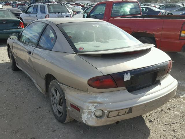 1G2JB1246Y7353970 - 2000 PONTIAC SUNFIRE SE TAN photo 3