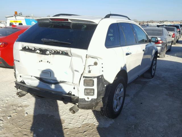 2FMDK3JC1BBB34731 - 2011 FORD EDGE SEL WHITE photo 4