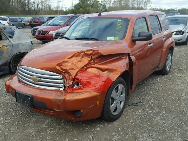 3GNDA13D57S604835 - 2007 CHEVROLET HHR LS Naranja foto 2