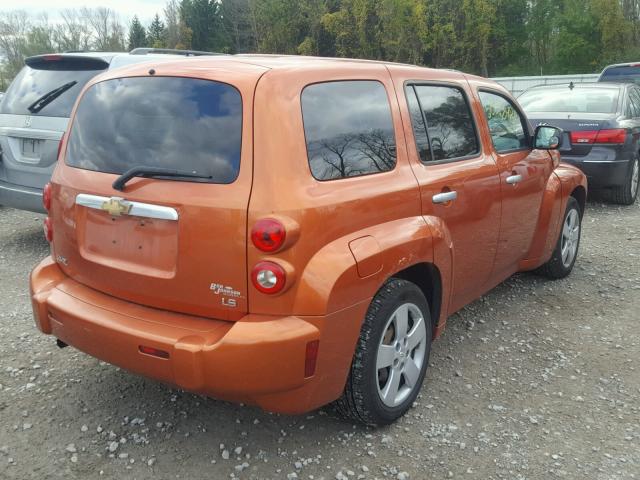 3GNDA13D57S604835 - 2007 CHEVROLET HHR LS Naranja foto 4