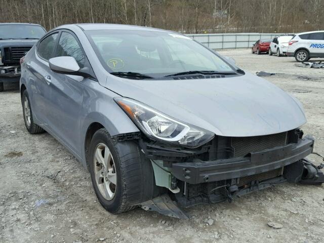 KMHDH4AEXEU169420 - 2014 HYUNDAI ELANTRA SE SILVER photo 1