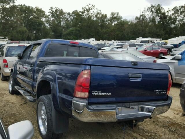 5TEKU72N75Z027279 - 2005 TOYOTA TACOMA DOU BLUE photo 3