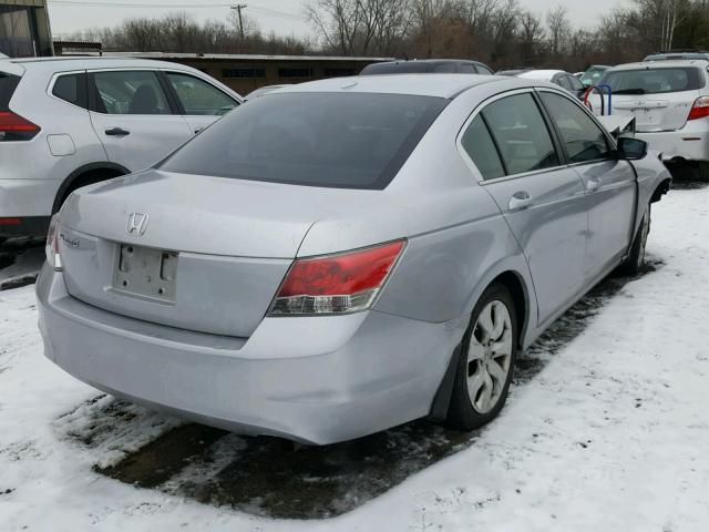 1HGCP26838A015861 - 2008 HONDA ACCORD EXL SILVER photo 4