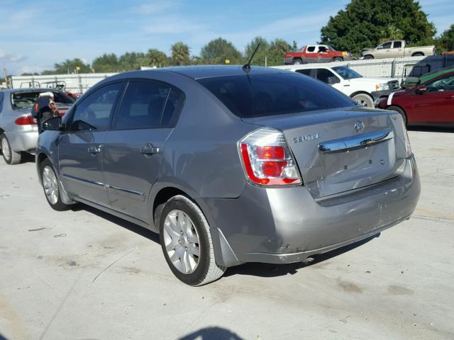 3N1AB6AP9AL620706 - 2010 NISSAN SENTRA 2.0 GRAY photo 3