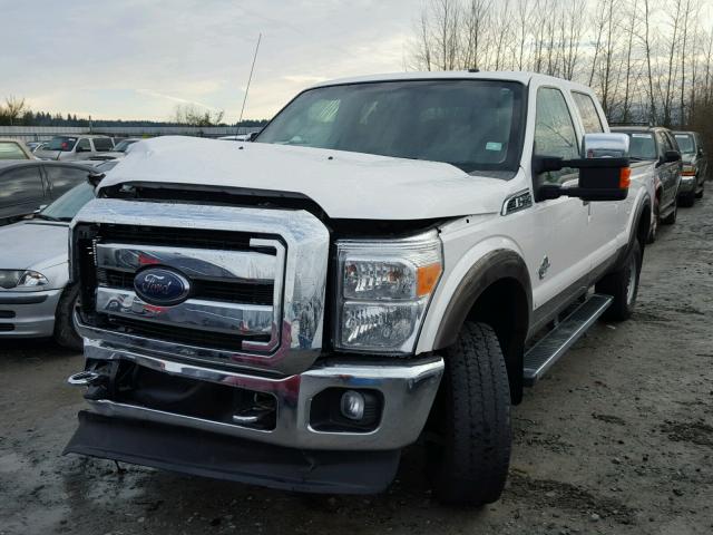 1FT8W3BT0FED47091 - 2015 FORD F350 SUPER WHITE photo 2