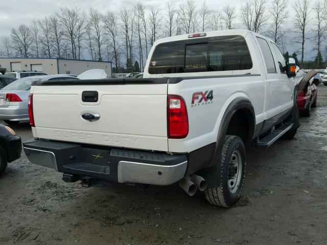 1FT8W3BT0FED47091 - 2015 FORD F350 SUPER WHITE photo 4